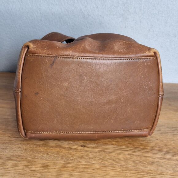 Coach Vintage 9165 Legacy Brown Leather Drawstring Bucket Bag Buckle Purse - Picture 12 of 16